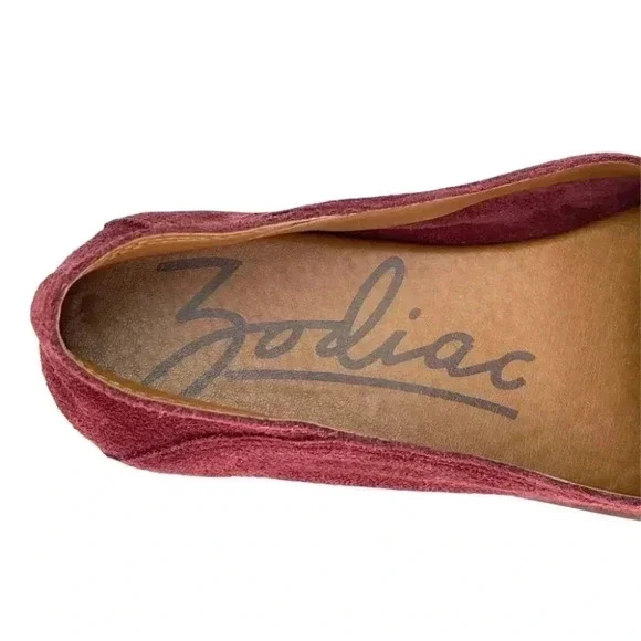 Zodiac Kit Wine Leather Slip On Womens Loafers Size 6.5M - Picture 8 of 12